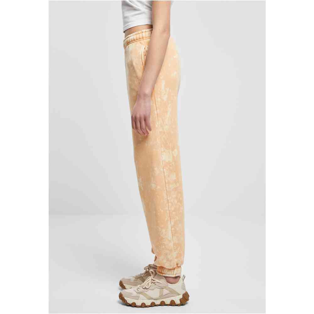 Urban Classics - Towel Washed Dames joggingbroek - Oranje